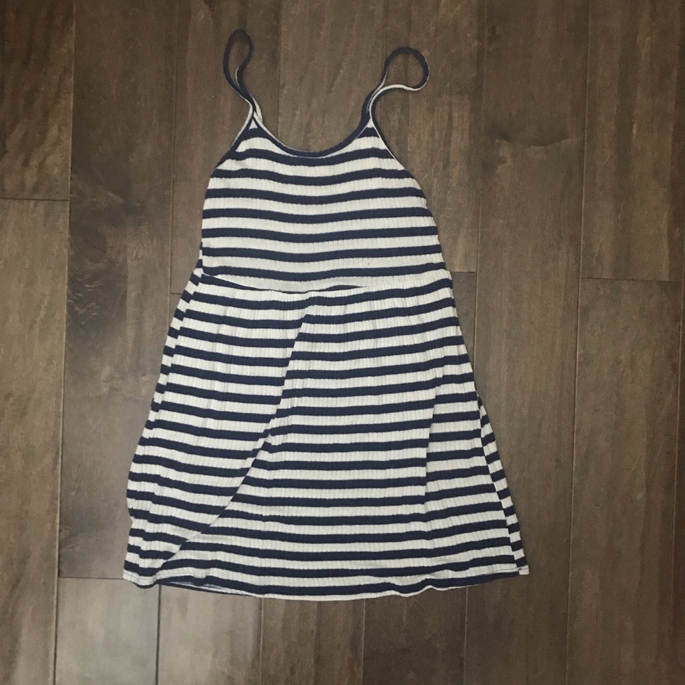 Navy Striped Dress 🦋